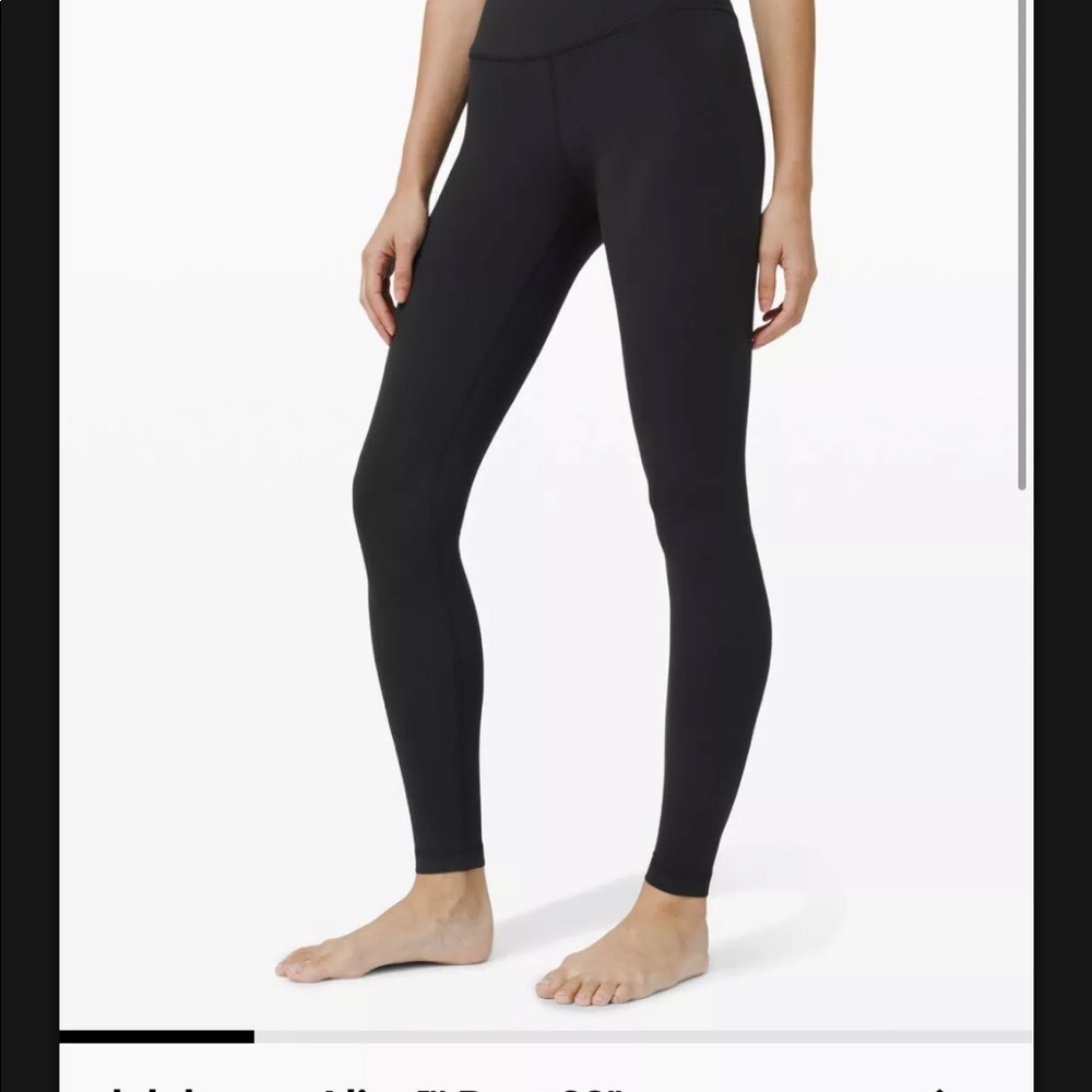 Lululemon Black Align Legging 28” Super High Rise Size 6
